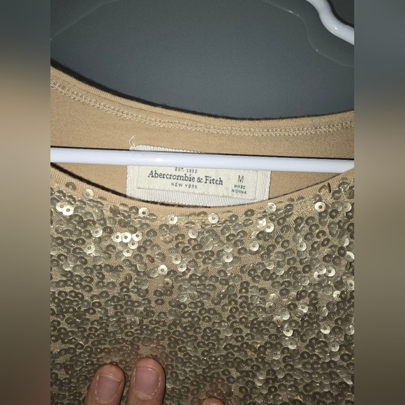 Abercrombie gold sequin medium dress - Picture 4 of 6